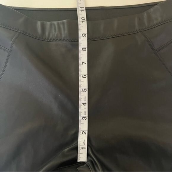 Free People for Urban Outfitters Black Faux Leather High-Waisted Skinny Pants 27 - Picture 11 of 12